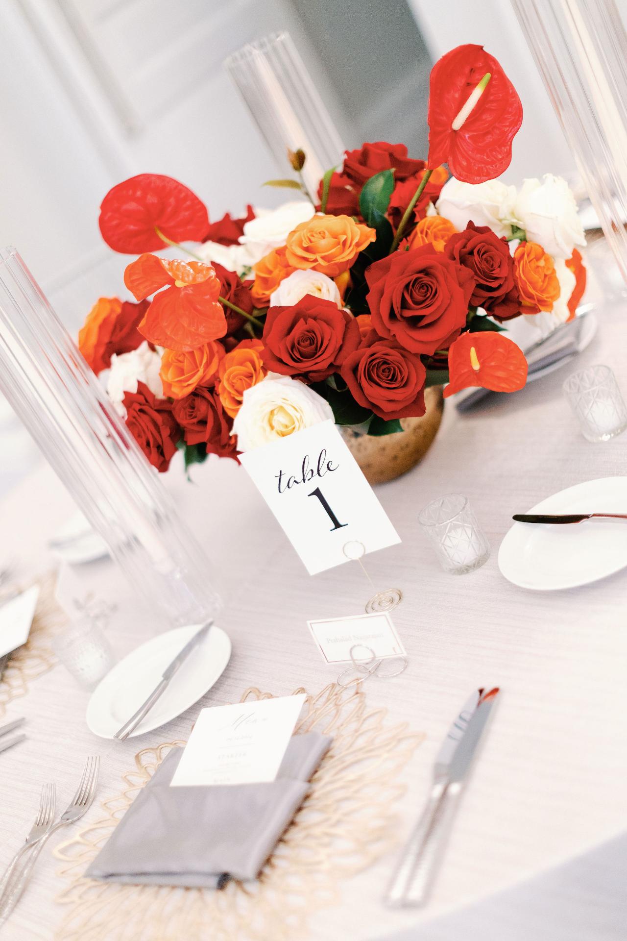 Waldorf Astoria Wedding Table Number