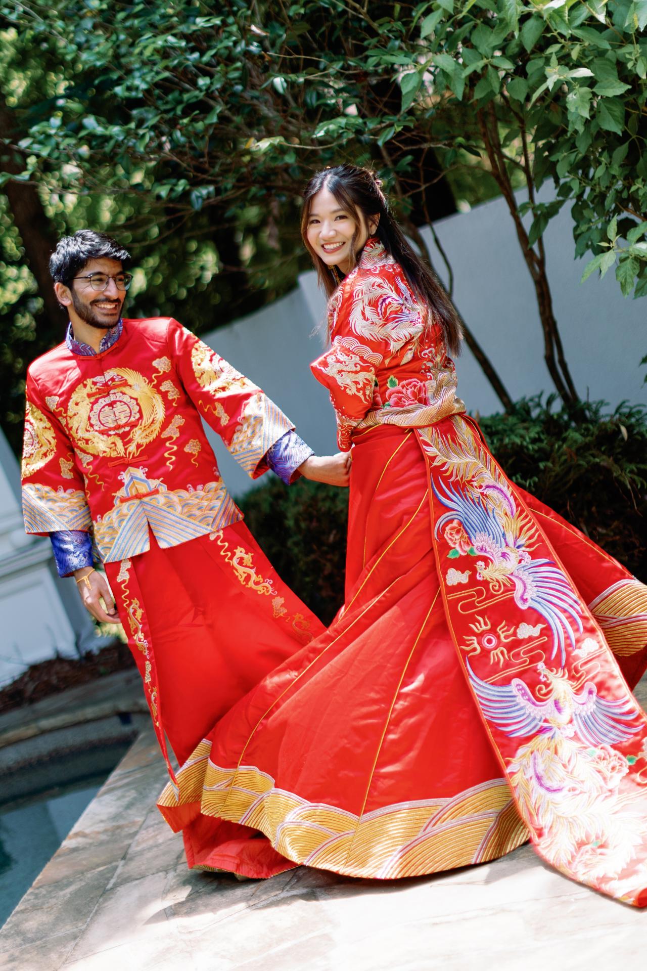 Waldorf Astoria Wedding Traditional Clothing Couple